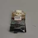 4 Inch Big Hair Claw Clips 6 Pcs Large Claw for Thick Hair Square Hair Clips for Women Rectangle Hair Clips Nonslip Acrylic Banana Jaw Clips Hair Accessories for Girls (Brown)