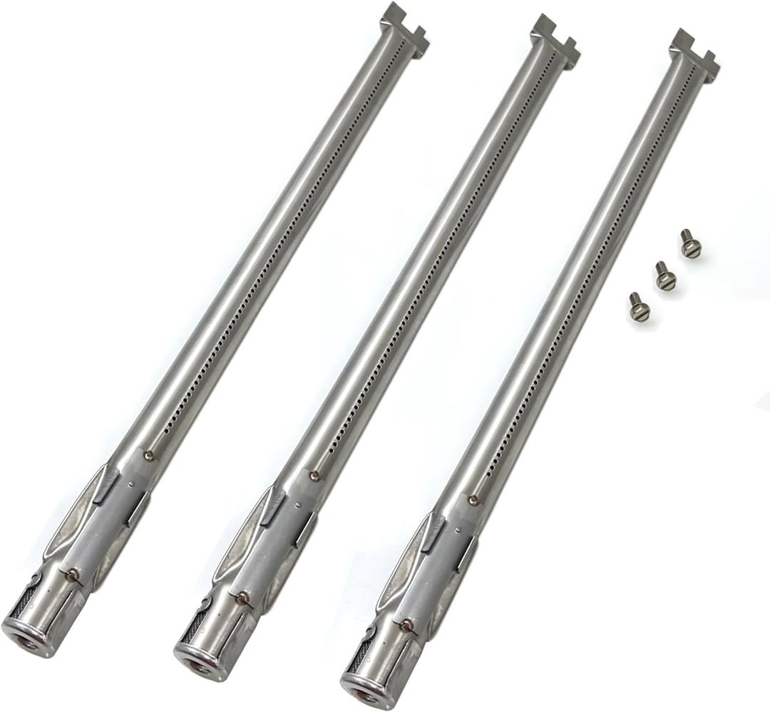 Parts DA118 19.5" Stainless Steel Grill Burners for Weber 62752, Weber Genesis 300 Series (2011-2016), Genesis E310 E320 E330 S310 S320 S330 Gas Grills with Front Control Knob