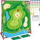 Golf Game Play Set, Golf Chipping Games for Kids with 24 Sticky Golf Balls, 2 Golf Clubs 2 Golf Hitting Mats, Indoor Outdoor Lawn Backyard Golf Gifts for MenKids