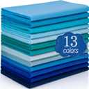XSEINO 13 Rolls 8"x35" 1.4mm Thick Soft Felt Fabric Sheet 13 Assorted Blue Series Colors Felt Pack Pastel Felt Sheets for DIY Craft Sewing Squares Nonwoven Patchwork