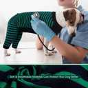 Kuoser Dog Recovery Suit, Anti Licking Dogs Rear Leg Sleeve, Abdominal Dog Surgical Suit with Dog Pants Cover Protect Wounds, Dogs Elbow Protector Soft Pet Surgery Onesie Cone Alternative, Green, XL