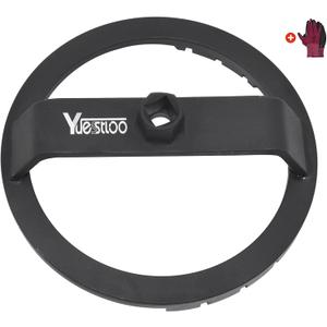 Fuel Tank Lid Removal Wrench Fuel Pump Sender Lock Ring Tool, Compatible with Toyota Tacoma Corolla Land Cruiser Yaris S/Base VIOS Lexus RX330 RX350 RX450h, with Gloves