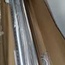 MEXAU Silver Tension Curtain Rods for Windows 41-126 Inches Heavy Duty Tension Rod Adjustable Curtain Rods No Drilling for Bathroom Living Room Outdoor Patio Hold Up Blackout Curtains and Non Slip