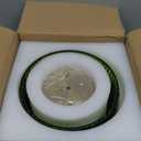 Semi Flush Mount Ceiling Light, Vintage Lights Fixture Ceiling with Green Ripple Glass Shade for Kitchen, Hallway, Living Room, Bedroom, Corridor, 4.72" Base, Bulb Not Included