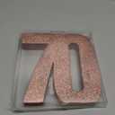 70th Birthday Decorations for Women,70th Anniversary Decorations,Rose Gold Glitter 70th Birthday Party Centerpieces for Table Decorations,70 Table Topper Decor
