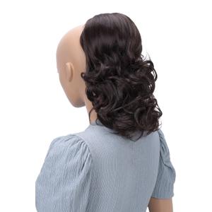 CAISHA 12" Hair Piece Braid Ponytail Extension Voluminous Wavy Chocolate Brown PH202