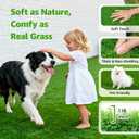 Artificial Turf Grass Outdoor - Synthetic Realistic Fake Grass Indoor Turf Rug with Drainage Holes for Patio, Balcony, Backyard, Landscape Decoration - Pet Friendly Grass Mat (4FT x 6FT)