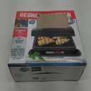 George Foreman 4-Serving Removable Plate Electric Grill and Panini Press, George Tough Non-Stick Coating, Drip Tray Catches Grease, Black