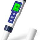 Pool Salt Tester, Digital Salt Water Pool Tester & Ph Tester, Salt Tester for Saltwater Pool, Digital Salinity Tester for Water, 5 In 1 Salinity Ph Temp EC and Tds Meter for Pool, Saltwater Aquarium