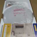 Passky 60 Inch White Low Profile Ceiling Fans with Lights and Remote