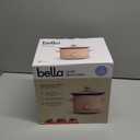 bella 1.5 Qt Slow Cooker with 3 Heat Manual Control, Ceramic Nonstick Coating, Dishwasher Safe Stoneware Pot and Tempered Glass Lid, Tangle Free Cord Wrap & Cool Touch Handles, Blossom