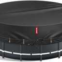 QH.HOME 800D Winter Pool Cover 12FT Round [2025 Upgraded Heavy Duty Fabric], New Super Windproof with 2 Patented Ratchet for Easy Installation, Cold and UV Resistant