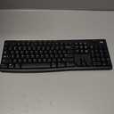 Logitech K270 Wireless Keyboard for Windows, 2.4 GHz Wireless, Full-Size, Number Pad, 8 Multimedia Keys, 2-Year Battery Life, Compatible with PC, Laptop, Black