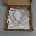 Under Cabinet LED Puck Lighting, Single Light for Hutch Bookcase Display Shelf Lighting, Rotary Dimmer Switch, 120VAC Plug in, White Cord, Warm White