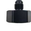Nitrous Bottle Nut Adapter with Washer (Black, 4AN)