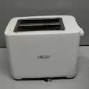 bella 2 Slice Toaster with Auto Shut Off - Extra Wide Slots & Removable Crumb Tray and Cancel, Defrost & Reheat Function - Toast Bread, Bagel & Waffle, White