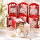 Fullhawl Bridesmaid Proposal Boxes Set of 8 with Bow - 8 x 8 x 4 Inch Will You Be My Bridesmaid Gift Box, Maid of Honor Box for Wedding Bridal Shower Party Favors(Red)