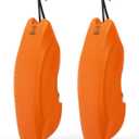OCEANBROAD Pontoon Fenders Boat Bumpers for Docking 2-Pack, Rail-Mounted Non-Inflatable EVA Foam Fenders with Locking Grooves & Quick-Release Clips, Universal Fit for Pontoon Boats 14-28ft
