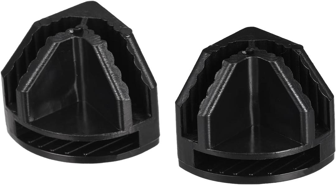 uxcell Plastic Wire Cube Connectors, 23x23mm Grid Buckle Clip for Storage Shelving Cabinet Organizer, Black, 24Pcs