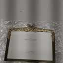 Twin Peacock Photo Frame / 6x4 In | For Horizontal Display on Tabletops | Perfect for Home Decor, Wedding, Vacation, Graduation, Anniversary, Or Any Milestone Photos (Gold)