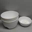 WOUSIWER 10 inch Self Watering Planters, 2 Pack Large Plastic Plant Pots with Deep Reservior and High Drainage Holes for Indoor Outdoor Plants and Flowers, White