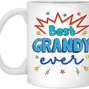 Best Grandy Ever Mug, Grandy Coffe Mug, Birthday Gifts For Grandy, Men, Husband, Father's Day Gift For Grandy, Grandy Gifts, Best Grandy Gifts From Daughter, Son, Wife, Kids 11oz, White