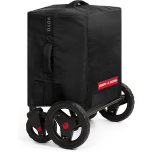 Radio Flyer Voya Quad Stroller Wagon Travel Cover, Black, Protective Travel Bag with Comfort Grip Handles, Durable Design, Compatible with Voya Quad Wagon, Essential Stroller Accessories