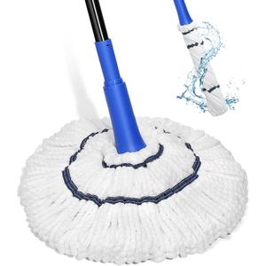 Self Wringing Mop Microfiber Twist Mop for Floor Cleaning, String Wet Floor Mops with Wringer Long Handled for Hardwood Vinyl, Tile, Commercial Household Clean,Safe on All Floors Types Self Wringing Mop Microfiber Twist Mop for Floor Cleaning, String Wet Floor Mops with Wringer Long Handled for Hardwood Vinyl, Tile, Commercial Household Clean,Safe on All Floors Types