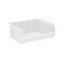 QUANTUM STORAGE SYSTEMS K-QUS250CL-2 2-Pack Ultra-Stack and Hang Bins, 14-3/4" x 16-1/2" x 7", Clear