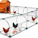Chicken Tunnel for Yard, Outdoor Metal Chicken Run for 8-12 Chickens
118 x 27.5 x 23.6 in enclosed metal design helps deter predators, also for ducks and rabbits