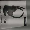 (2025 Upgraded) Wireless Headset with Mic for Work, Bluetooth Headset with Noise Canceling Microphone with Dongle, Charging Base & Mic Mute, Wireless Headphones for Work from Home/PC/Computer
