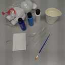 DIY Creative Blank Painting Fluid Bear Figure Kit, Multicolor Mix Paint Design for Home Decoration (Blue, Fluid Bear)