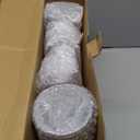 N9R 72PCS Gold Plastic Cups, 12OZ Clear Plastic Cups with Gold Rim, Disposable Cups Perfect for Parties, Wedding and Birthday