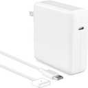 96W Mac Book Pro Charger- Compatible with MacBook pro 14 inch(2021-2023) & Mac Book air 13/15 inch(2022-2024),Include 6.6FT USB C to 3 Braided Cable