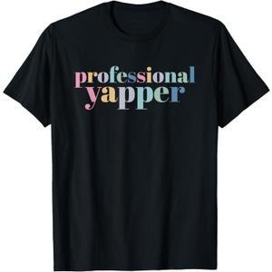 Professional Yapper T-Shirt (Black, Large)