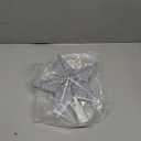 Nuanchu Christmas Star Tree Topper 10.4 x 9.4 Inch Large 3D Glitter Topper Ornament Metal Hollowed with 20 LED Lights Vintage Xmas Reflector Treetop New Year Holiday Indoor Decor(Silver White)