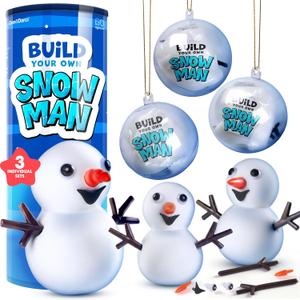 Dan&Darci Snowman Making Kit for Kids  Build a Snow Man Craft Kits for Girls, Boys, Toddlers Ages Kid Winter Christmas Crafts Activities Stocking Stuffers Fun Toys Ideas for 6, 7, 8 Year Old