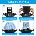 8 Pack 90107/90137 Reusable Dry Filters and 4 Pcs 90585 Foam Sleeve Filter Kit Replacement for Shop Vac 5 Gallon and Above Wet/Dry Vacuum, Part# 9010700, 9013700, 9058500, with 6 Retaining Bands