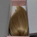 REECHO Ponytail Extension, 8" Short Mini Claw Clip Pony Tail Hair Extensions Natural Soft Feather-Light Tension-Free Ponytail Hairpiece for Women with Short Fine Thin Hair - Medium Blonde