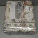 Washable 6x9 Area Rugs for Living Room, Boho Non-Slip Vintage Distress Large Rugs for Bedroom Dining Room Nursery Office, 0.3" Neutral Oriental Throw Thin Carpet, Beige/Rust/Green/Multi