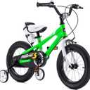 RoyalBaby Kids Bike with Dual Handbrake for Beginners,12 14 16 18 20 Inch Bicycle for Boys & Girls Ages 3-10 Years (Green)