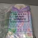 Chinco Mermaid Gift Bags Party Favors Bags Goodie Candy Treat Bags with Handle Mermaid Party Supplies for Girls Birthday Baby Shower Little Decorations(10 Pieces)