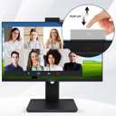 SKitphrati 27'' Business Webcam Monitor, 1080P IPS 120HZ, Video Conference Monitor - Built-in Adjustable 3MP Webcam, Mic Array, Speakers, Eye Care, Frameless, HDMI, DisplayPort, VGA, USB 2.0