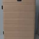 Rockland Melbourne Hardside Expandable Luggage with Spinner Wheels, Champagne, Checked Large 28" (Checked Large 28", CHAMPAGNE)