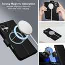 2 x Wallet Case for iPhone 16 with Card Holder, RFID Blocking, MagSafe, Kickstand, PU Leather Flip Folio Phone Case Cover Shockproof TPU Inner Shell Compatible with iPhone 16 (6.1")-Black