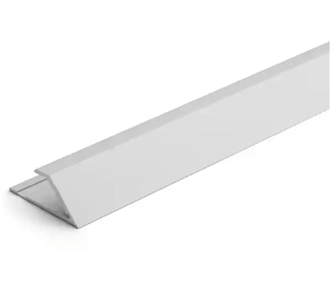 Satin Silver 8mm x 84 in. Aluminum Reducer Floor Transition Strip