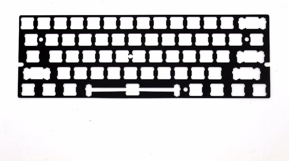 YMDK ANSI Costar Stabilizers Anodized Aluminum Positioning Board Plate Support for GH60 60% Keyboard DIY (Black)