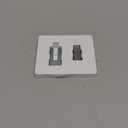 MFi Certified 256GB Flash Drive for iPhone, 3 in 1 Type-C USB Memory Stick Thumb Drive for Photos Videos, High Speed External Memory Storage Photo Stick for iPhone iPad Android PC (Blue)