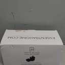 Essentra Home Toothbrush Holder with Lid, Elegant Matte Black Bathroom Toothbrush & Toothpaste Organizer  Matte Black Collection