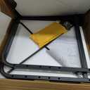 2 Tier Under Desk Printer Stand with Storage, 20 Inches Deep Large Printer Table with Height Adjustable Shelf, Rolling Printer Cart with Wheels for Home Office - Black